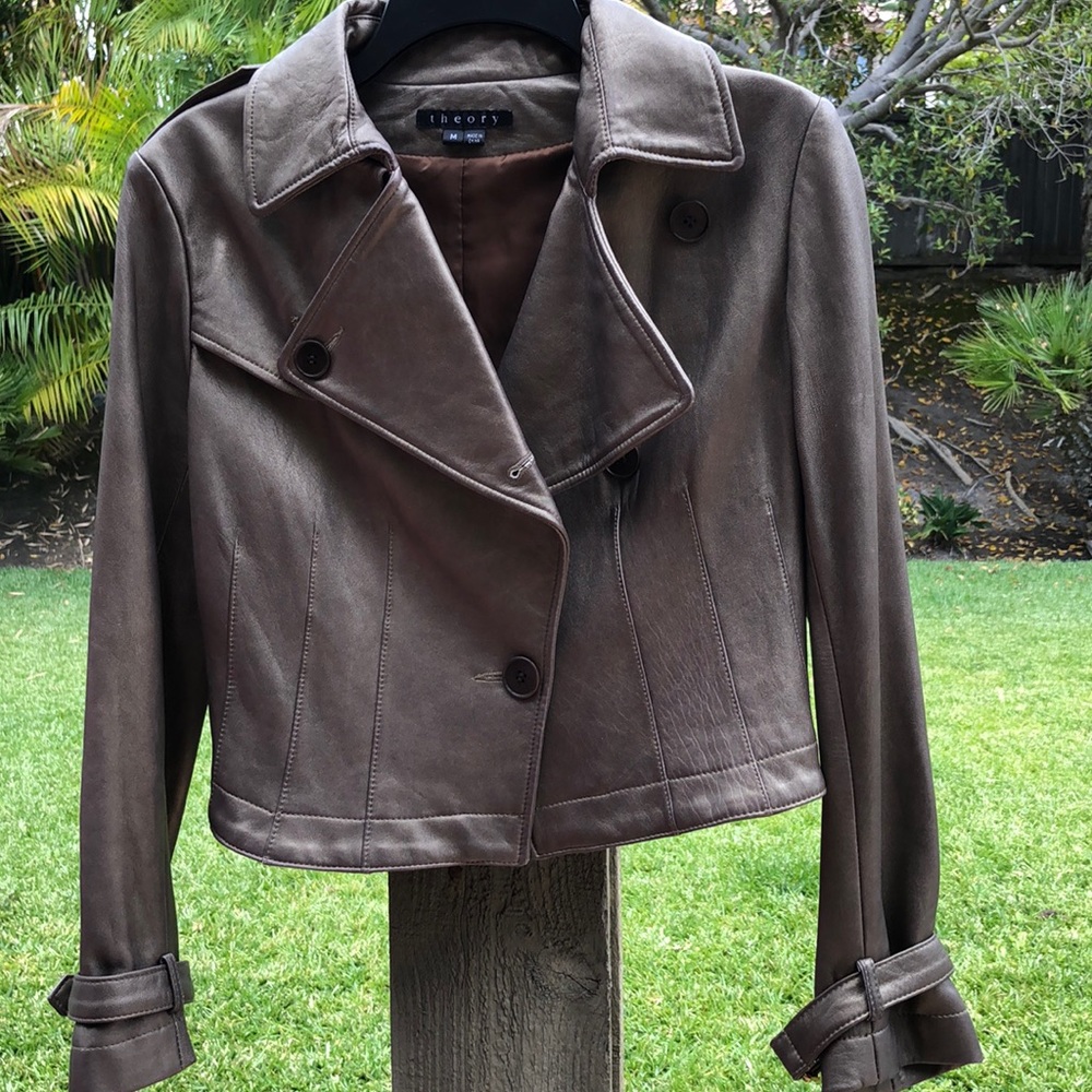 Theory Leather Jacket - Picture 5 of 9